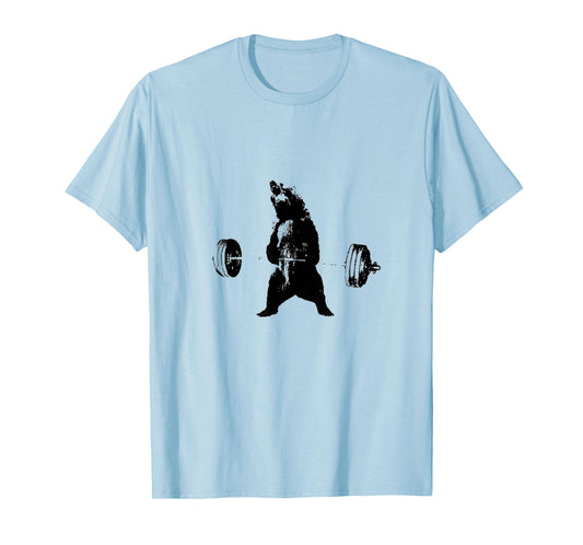 Lifting Motivation Gym Strong Grizzly Bear Exercise T-Shirt T-Shirt