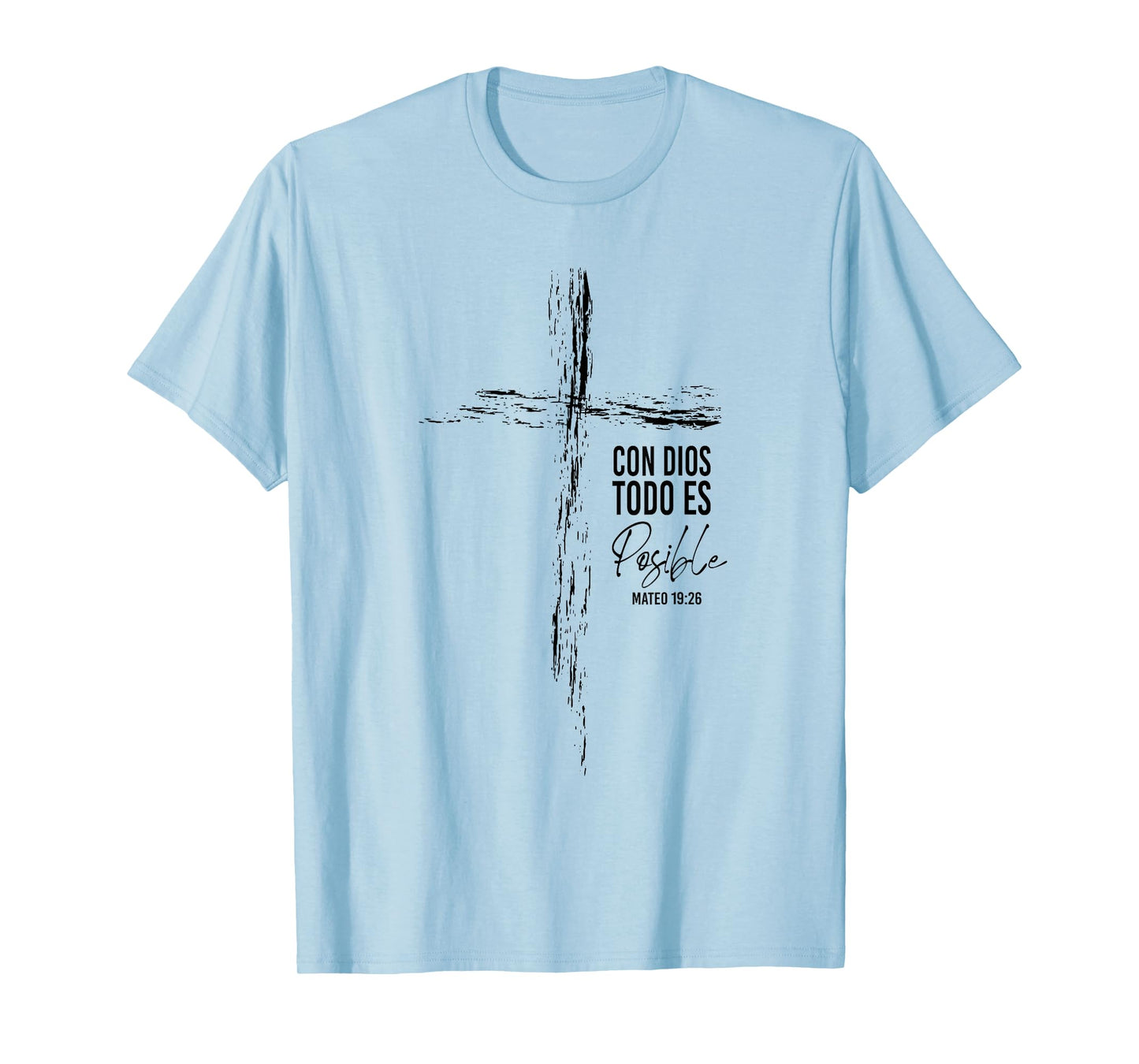 Regalos Cristianos Frases Hombre Él Español Textos Biblicos T-Shirt