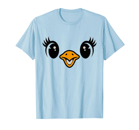 Halloween Chick Face Tshirt Costume Kids Cute Baby Chicken T-Shirt