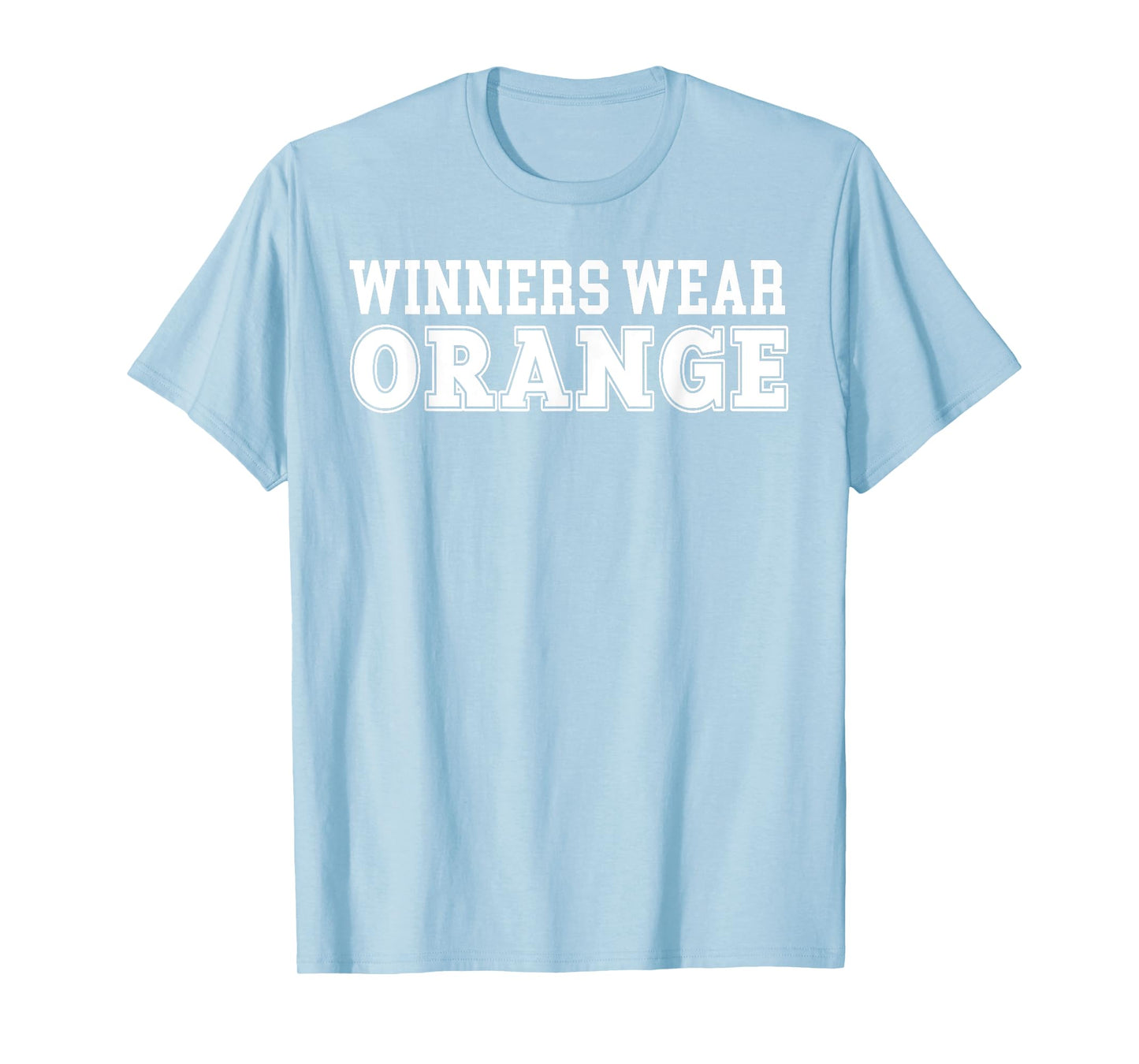 Winners Wear Orange Team Spirit Color War Wear Camp Game T-Shirt