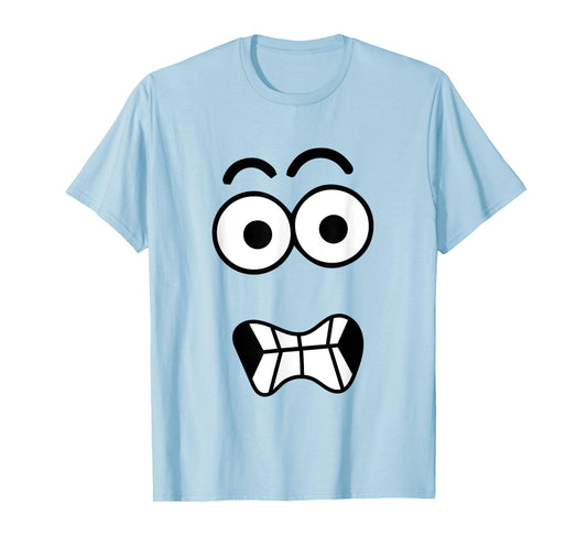 Funny Carrot Face Spooky Eyes Cracked Smile Halloween T-Shirt