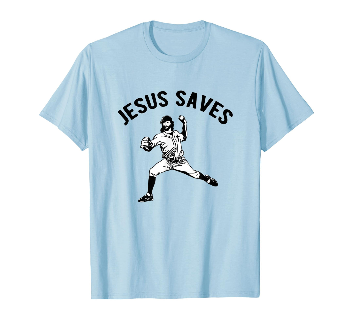 Jesus Saves Baseball pitcher T-Shirt