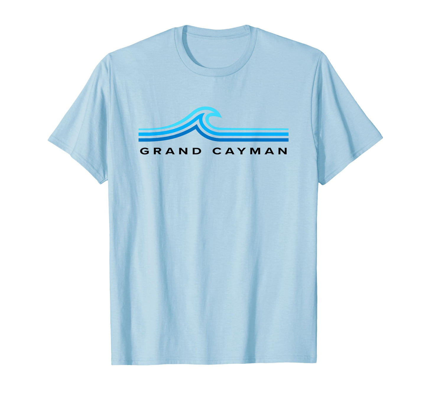 Grand Cayman Islands Waves Vintage Mens Womens Boys Souvenir T-Shirt