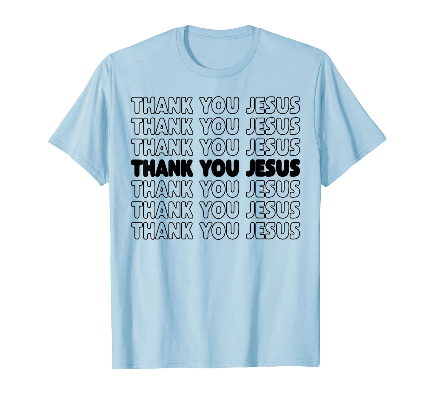 Thank You Jesus T-Shirt Bible Pride Tshirt Men T-Shirt