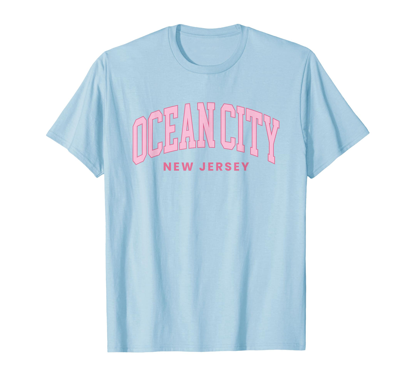 Ocean City New Jersey NJ Retro Preppy Throwback Womens Girls T-Shirt