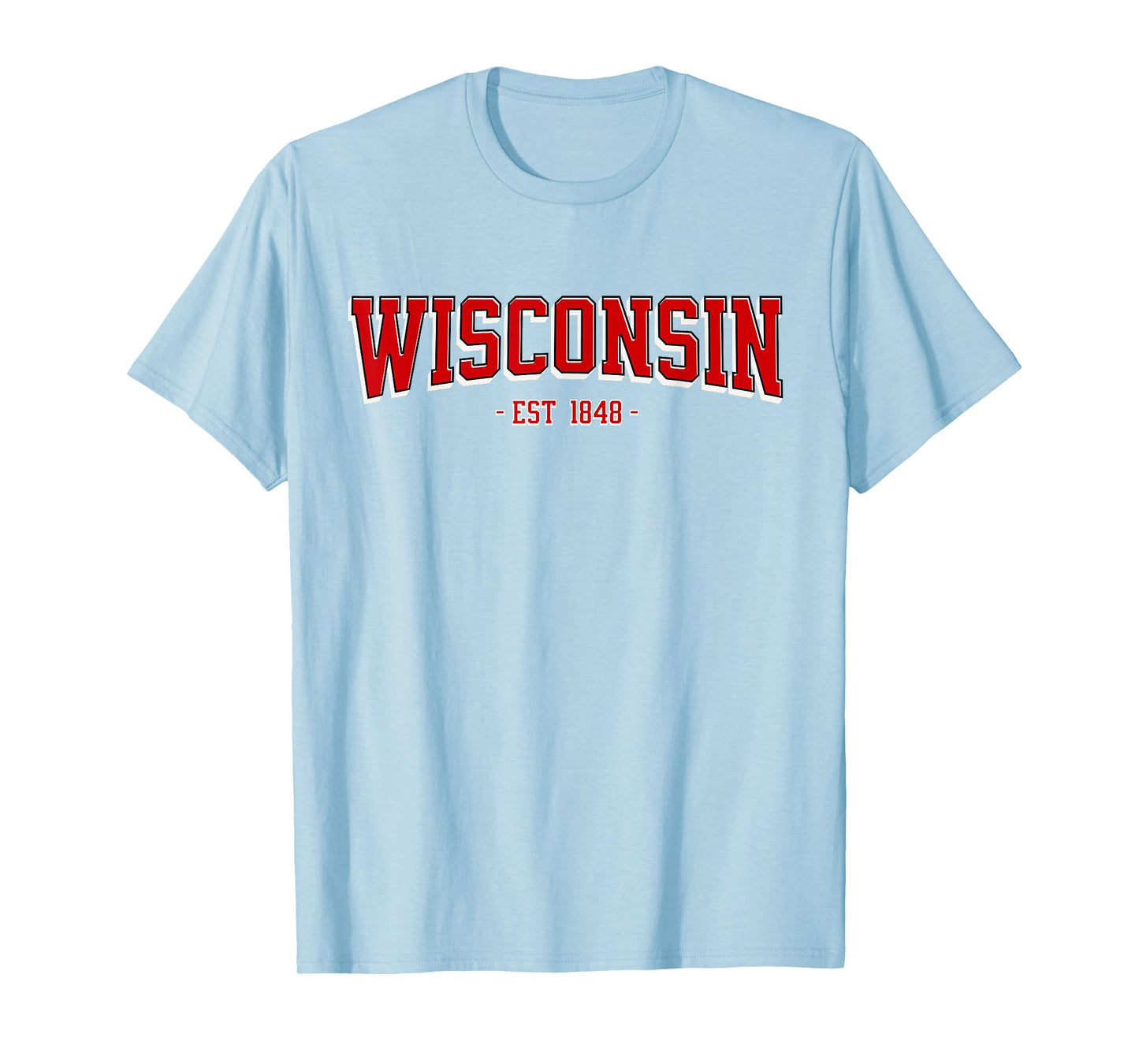 Classic Wisconsin Print Retro Varsity Vintage Wisconsin T-Shirt