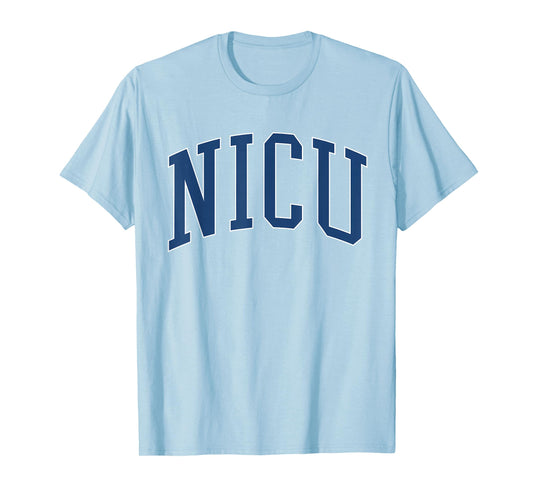 NICU Nurse Vintage Collegiate Blue T-Shirt