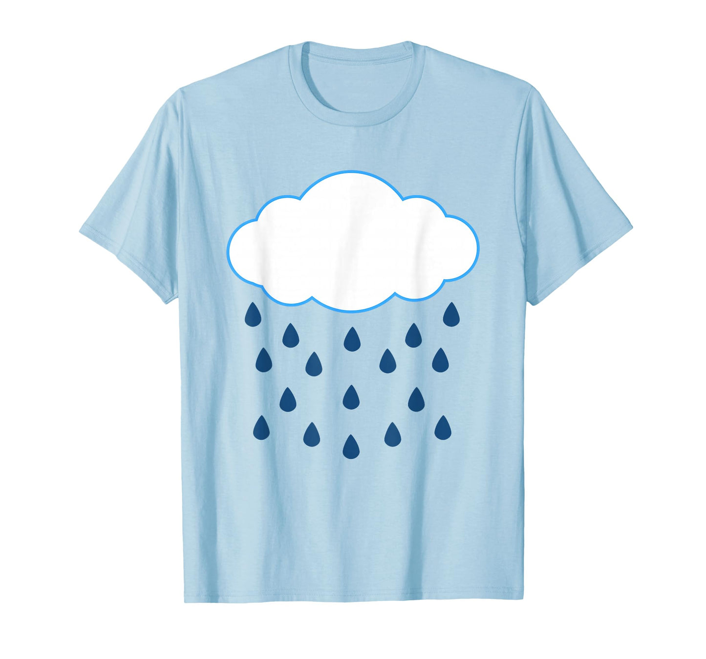 White Clouds Rain Drop Costume Christmas Halloween T-Shirt