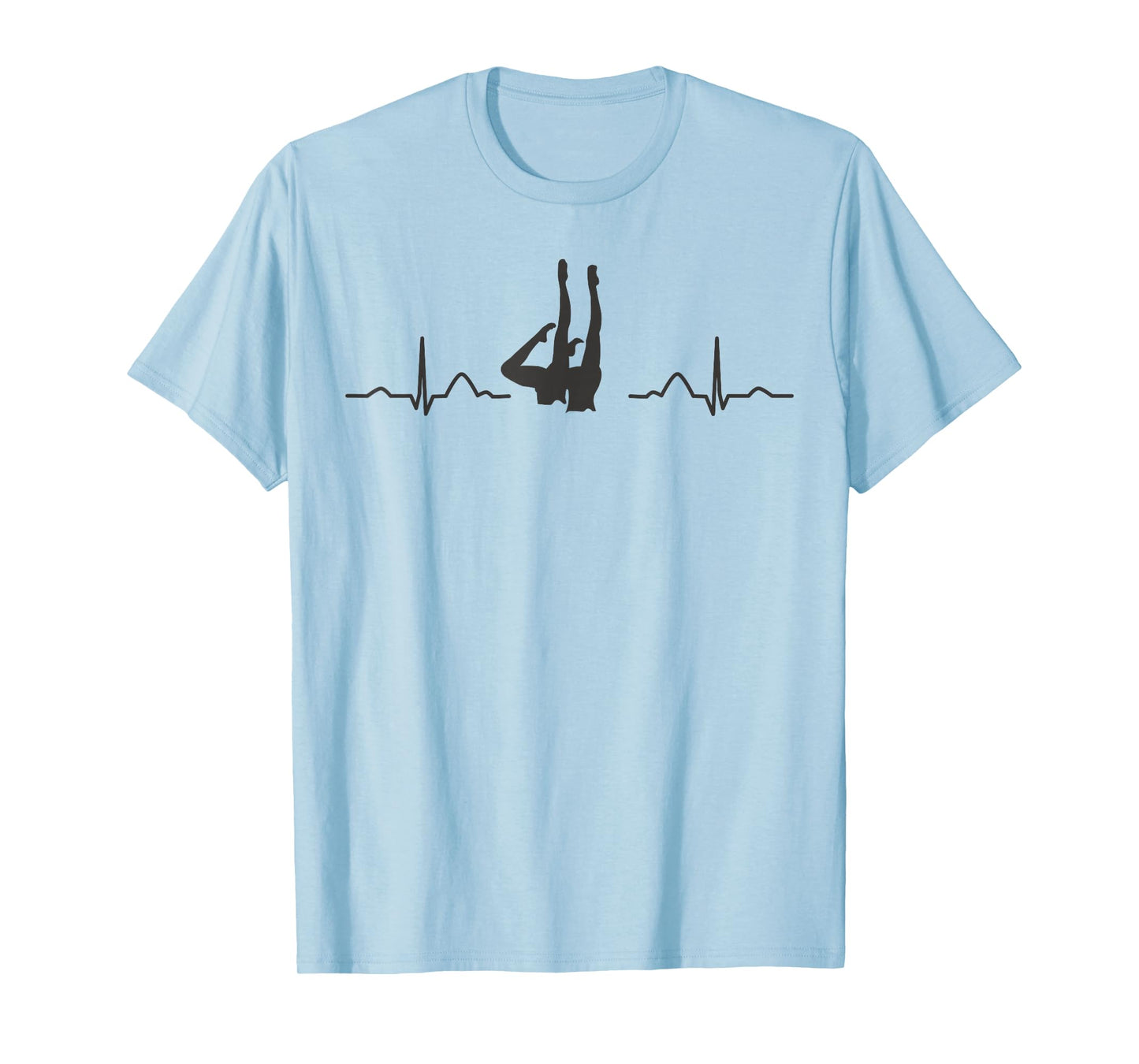 Synchronized Swimming Heartbeat EKG Team Artistic Swim T-Shirt