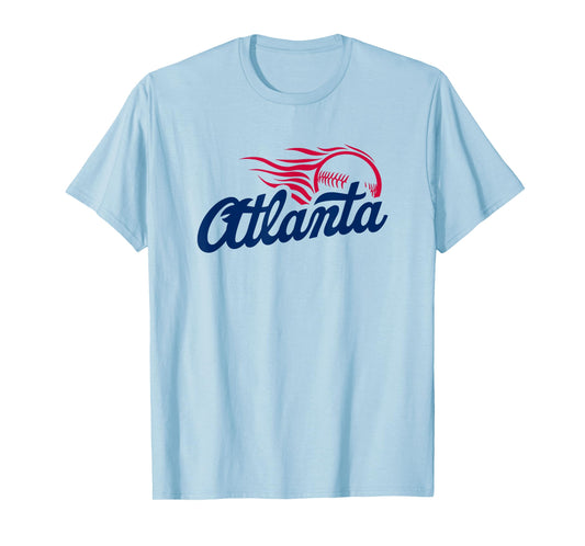 Atlanta Baseball Vintage Minimalist Retro Baseball Lover T-Shirt