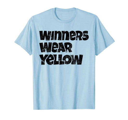 Winners Wear Yellow Spirit Wear Team Game Color War Funny T-Shirt