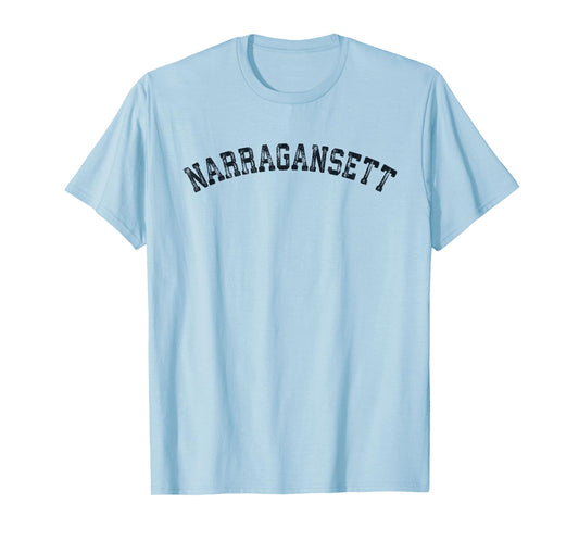 Vintage Narragansett RI T Shirt Scrum Old 401 Retro Sports T T-Shirt
