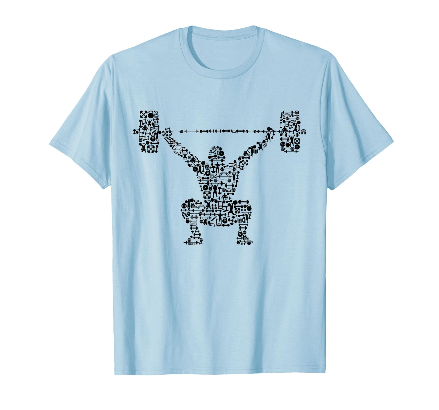 Shape Collage Gym Shirt | Bodybuilder Shirt | Weightlifting T-Shirt