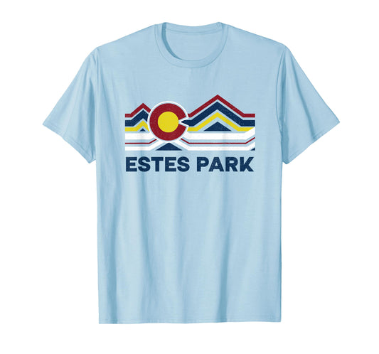 Estes Park Vintage Colorado Flag T-Shirt