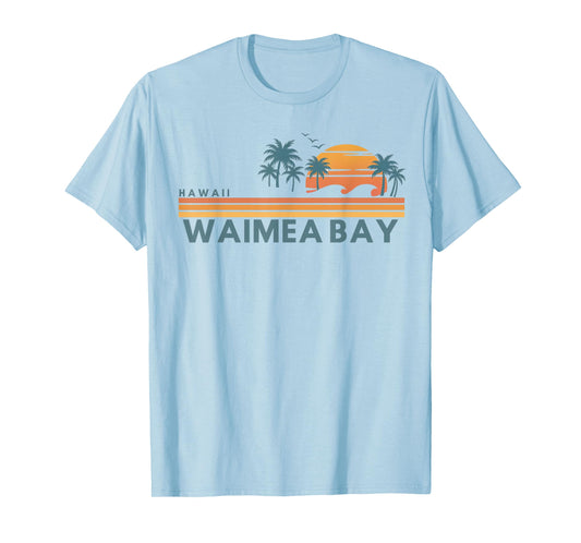 Waimea Bay Hawaii Summer Vacation Vintage 70's T-Shirt