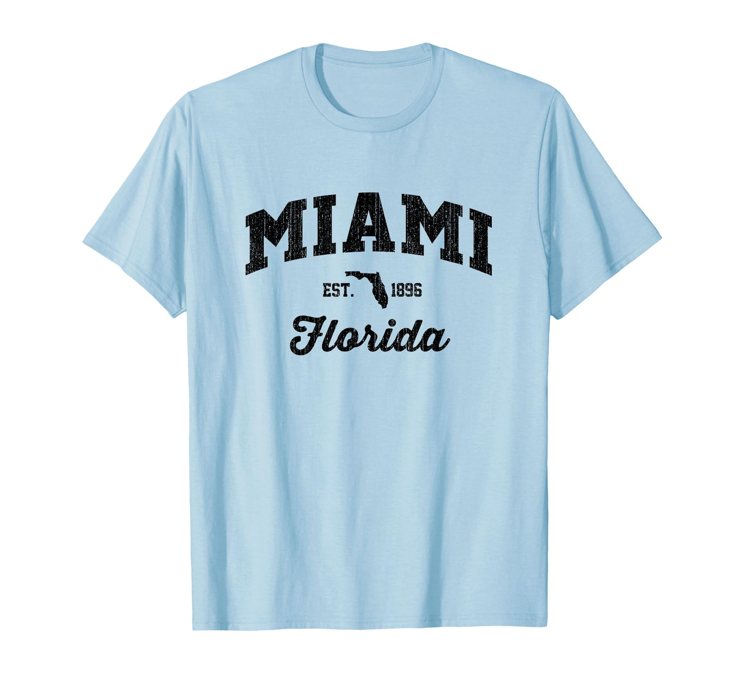 Vintage Miami Florida USA Sports Weathered Retro American T-Shirt