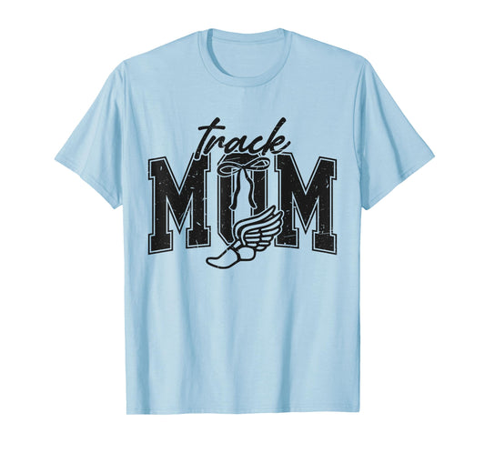 Retro Track Mom Track Mama Game Day Sports Mom Womens Mens T-Shirt