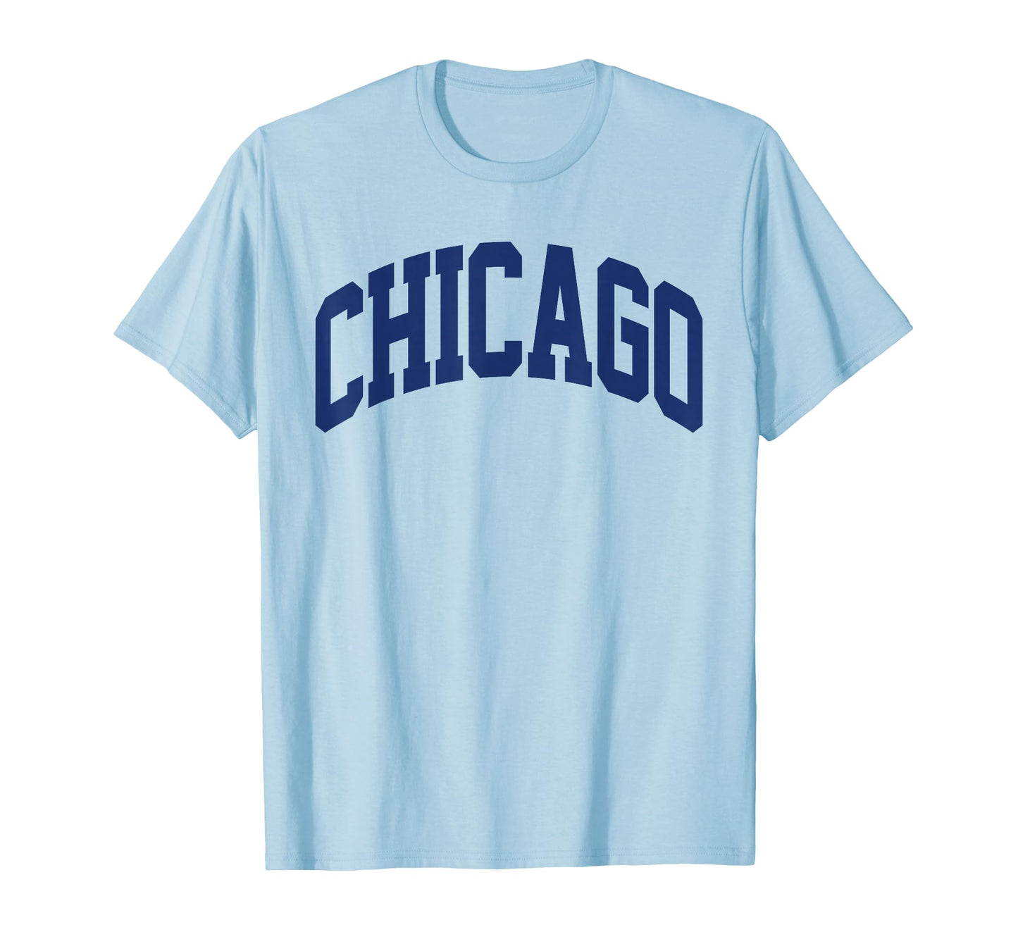 Retro Chicago Throwback Classic Chicago Men Women Blue Tee T-Shirt