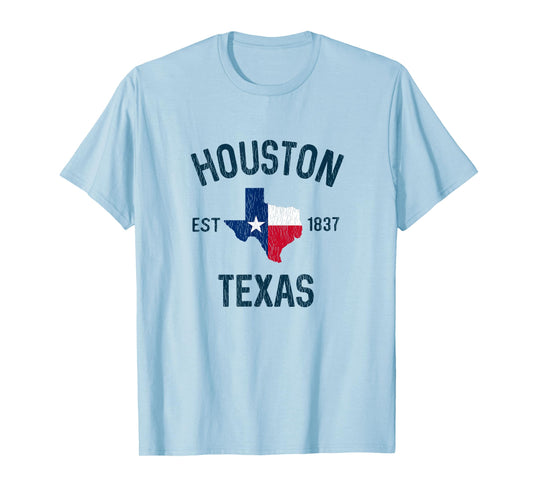 Houston Texas Gifts Souvenirs Men Women Kid Est 1837 Houston T-Shirt
