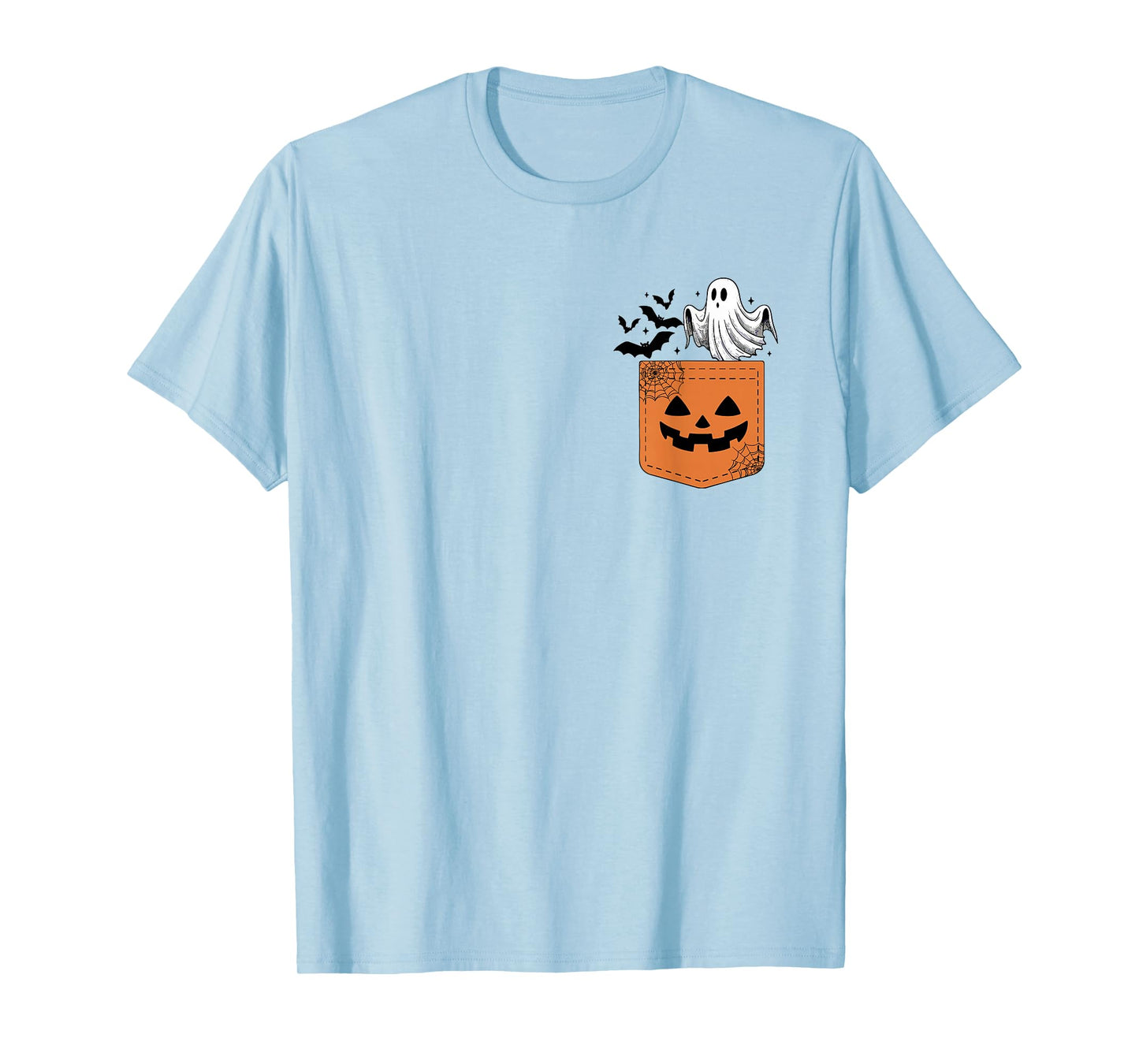 Cute Ghost Bat Halloween Boo Ghost Witch Spooky Seaon Womens T-Shirt