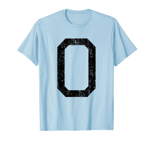 Letter O Capital Alphabet Initial School College Varsity T-Shirt