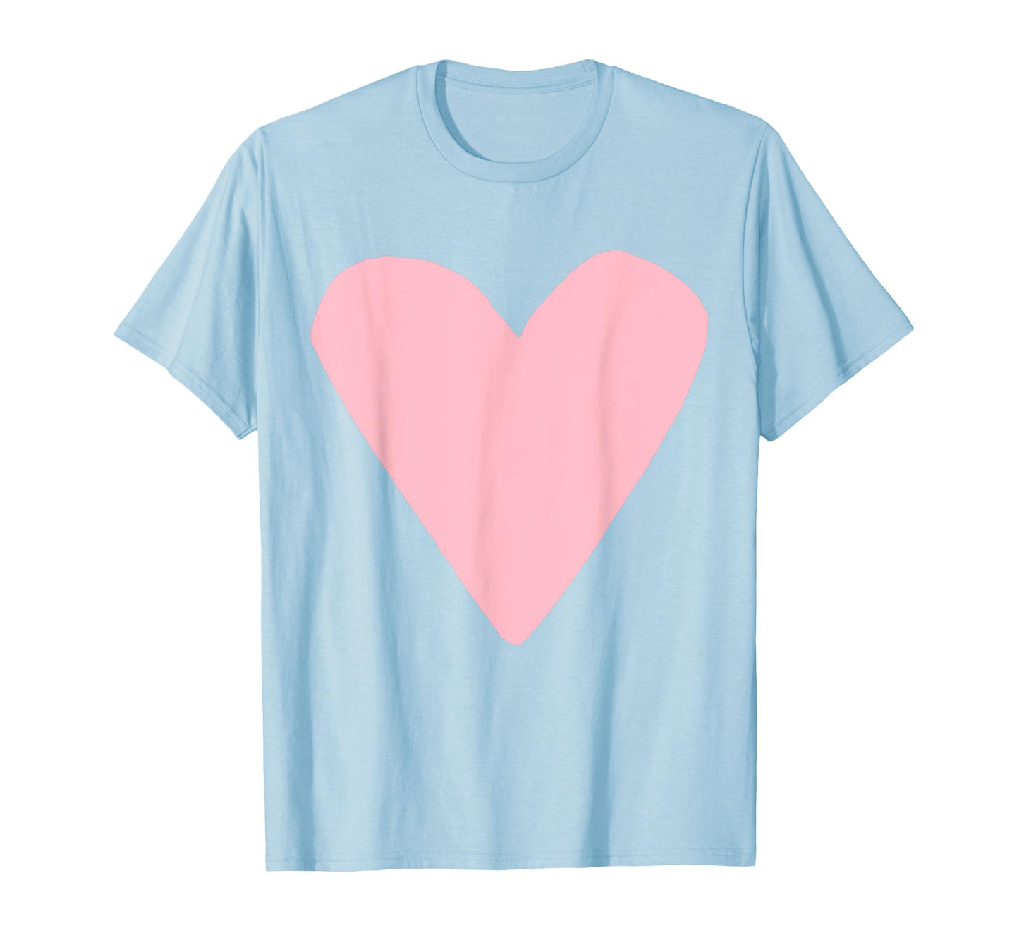 Light Pink Heart Orange T-Shirt