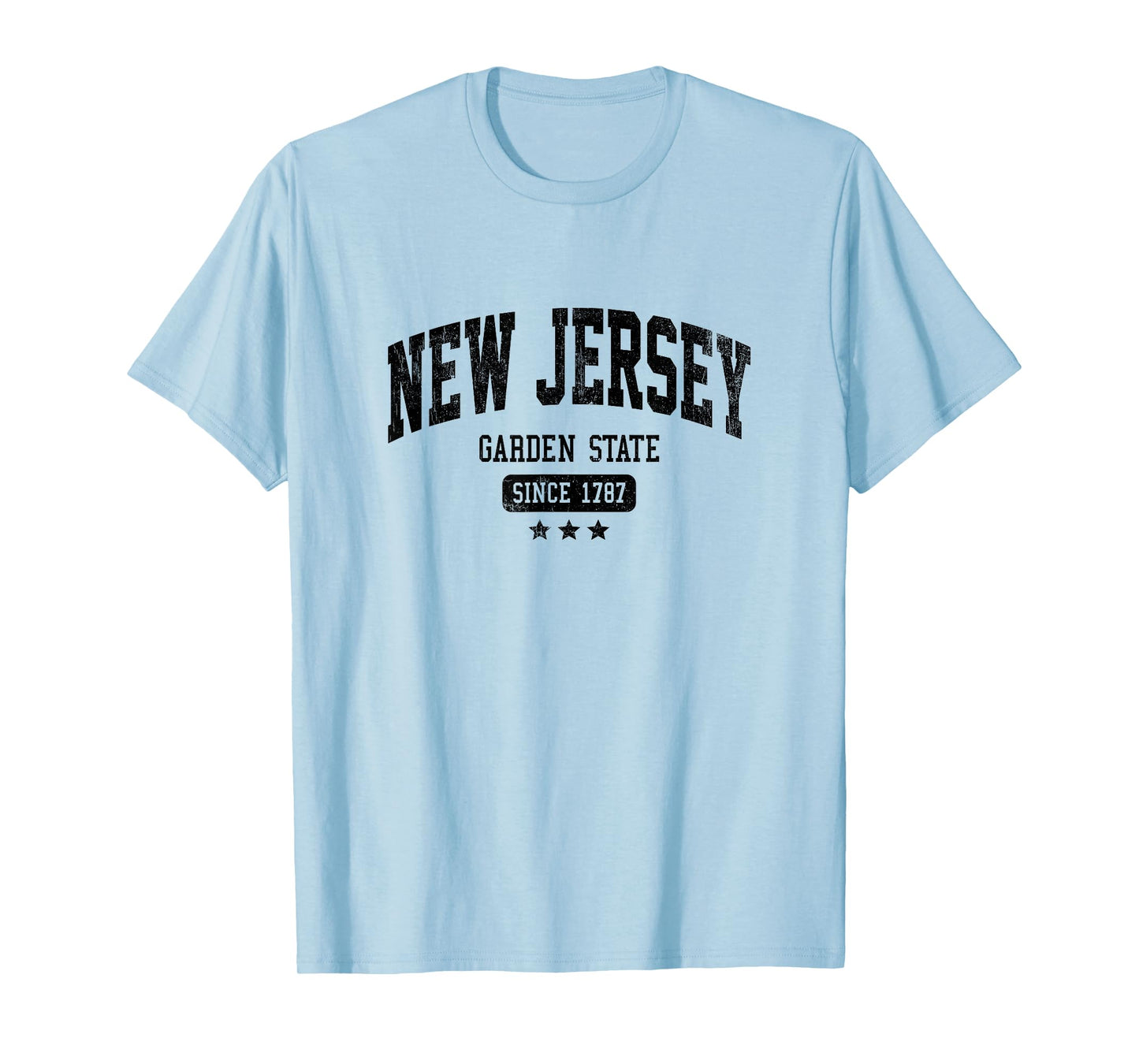Vintage New Jersey The Garden State NJ USA Weathered Dark T-Shirt