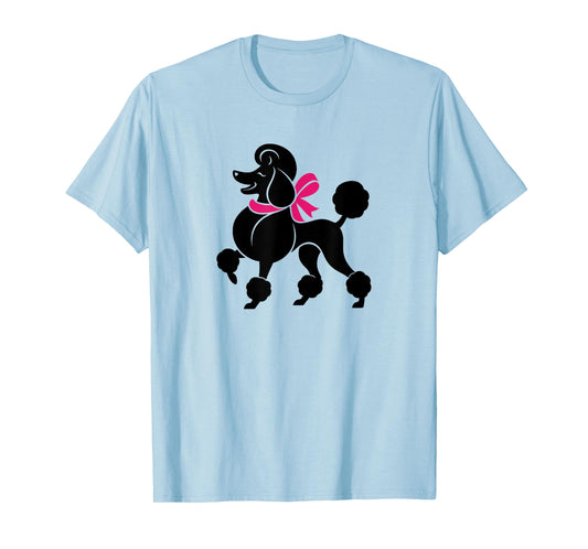 Sock Hop, Poodle, Pink Scarf T-Shirt
