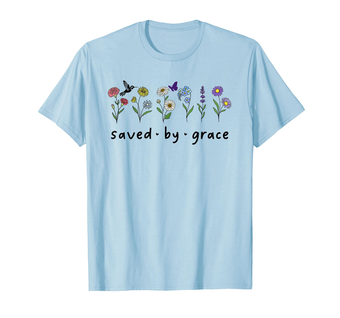 Saved By Grace Through Faith Christian Bible 2:8 Ephesians T-Shirt