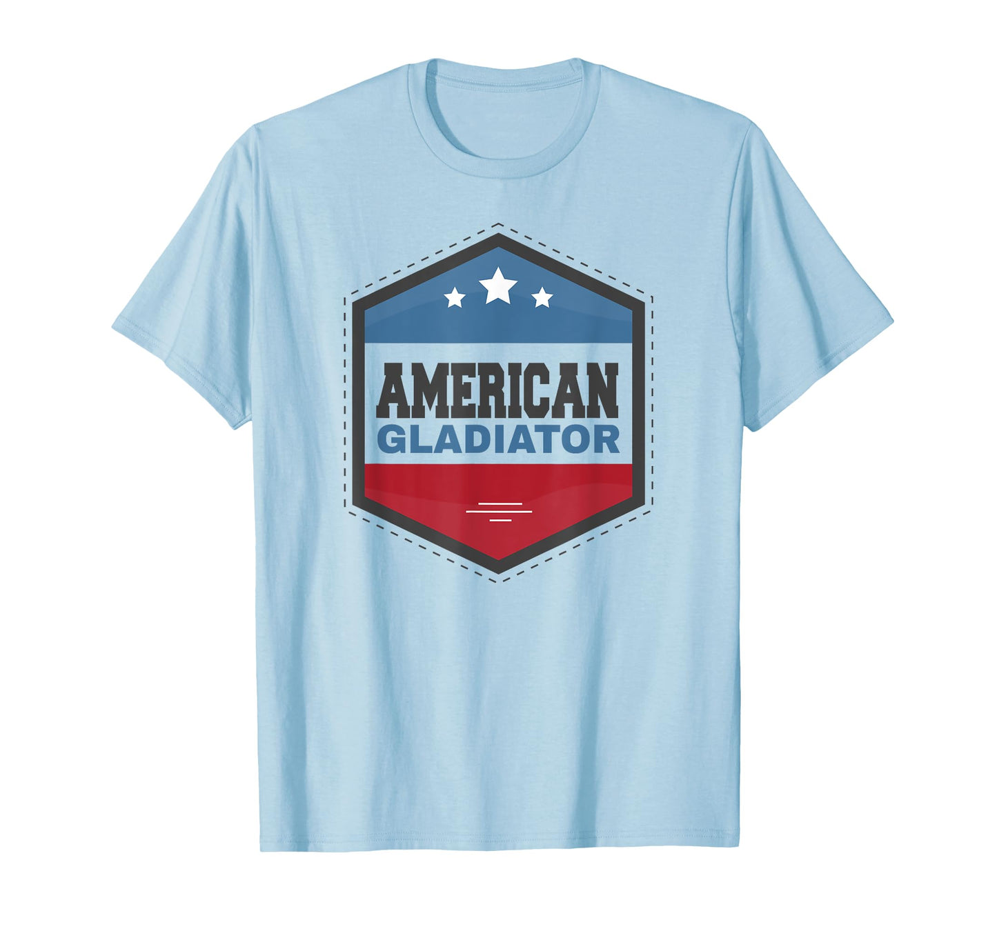 American Gladiator USA flag gym sports quote humor T-Shirt