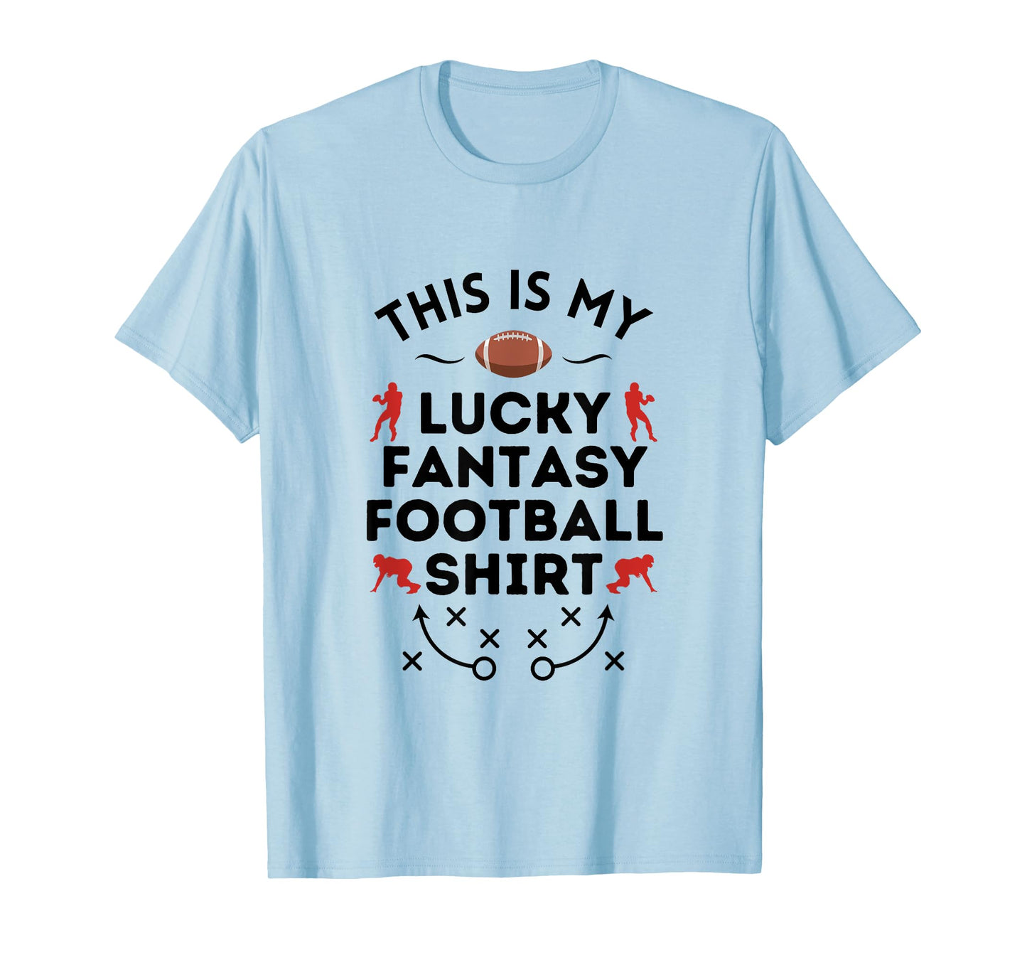 This Is My Lucky Fantasy Football Shir - Football Humor T-Shirt