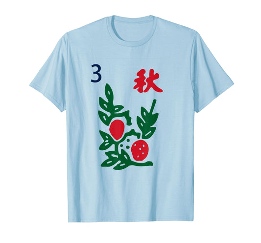 Chinese Mah Jong Seasons Autumn Tile Mahjong Costume T-Shirt