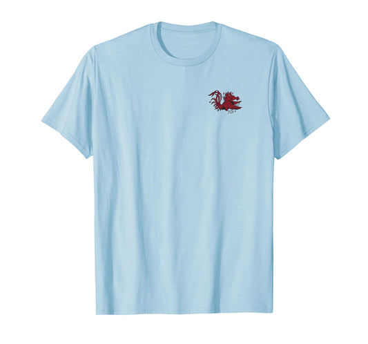 South Carolina Gamecocks Icon Front/Back White T-Shirt