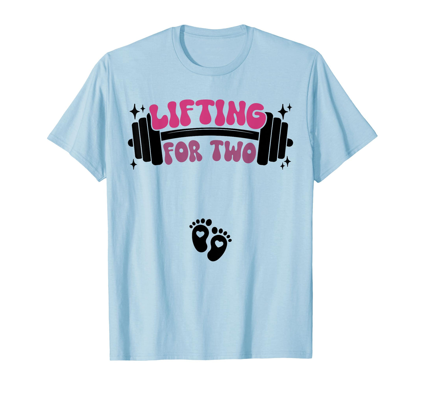 Lifting For Two Baby Pregnancy Workout Pregnant Women T-Shirt