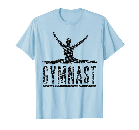 Gymnastics Fan Vintage Motif T-Shirt