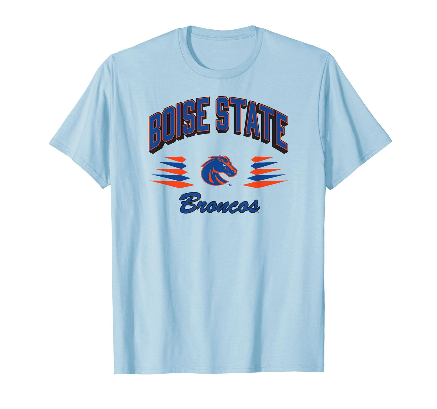 Boise State Broncos Retro Diamond White Officially Licensed T-Shirt