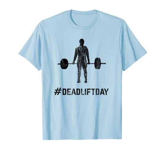 Deadlift-Day Retro Vintage Barbell Gym Lifting T-Shirt