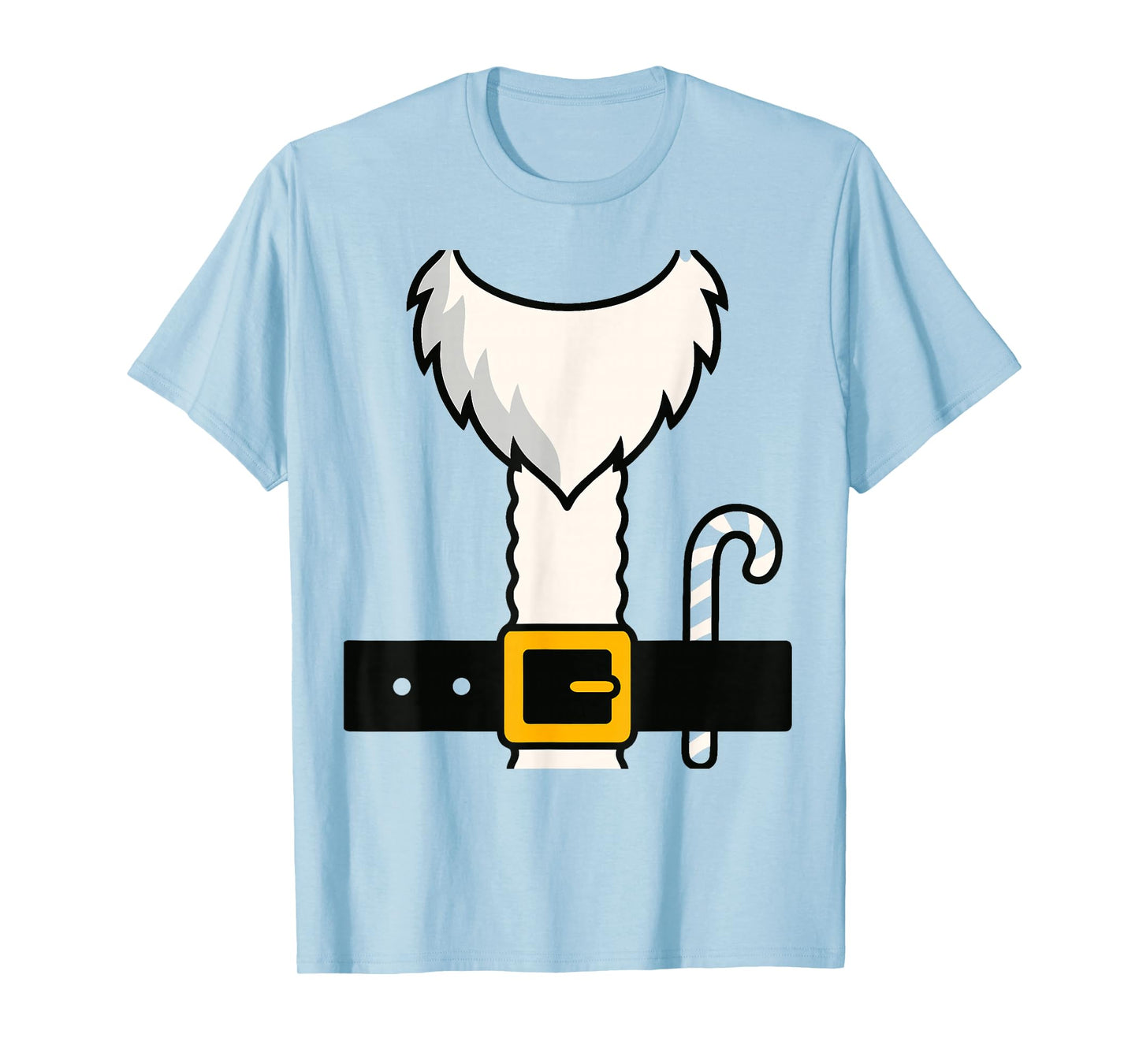Santa Claus Costume Belt Christmas Outfit T-Shirt