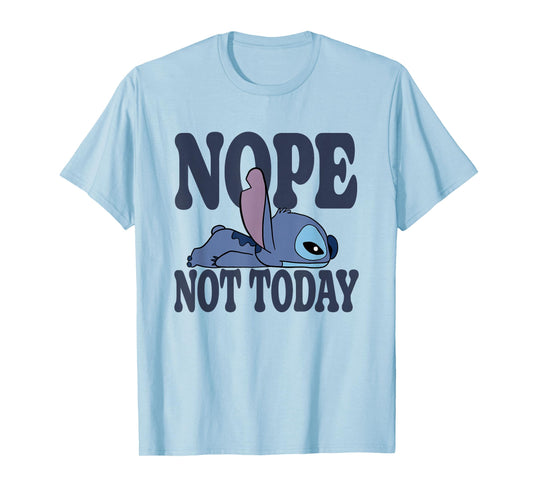 Disney Lilo & Stitch Nope Not Today Sleepy Stitch T-Shirt
