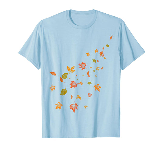 Falling Autumn Fall Leaves Cottagecore Autumn Fall Colors T-Shirt