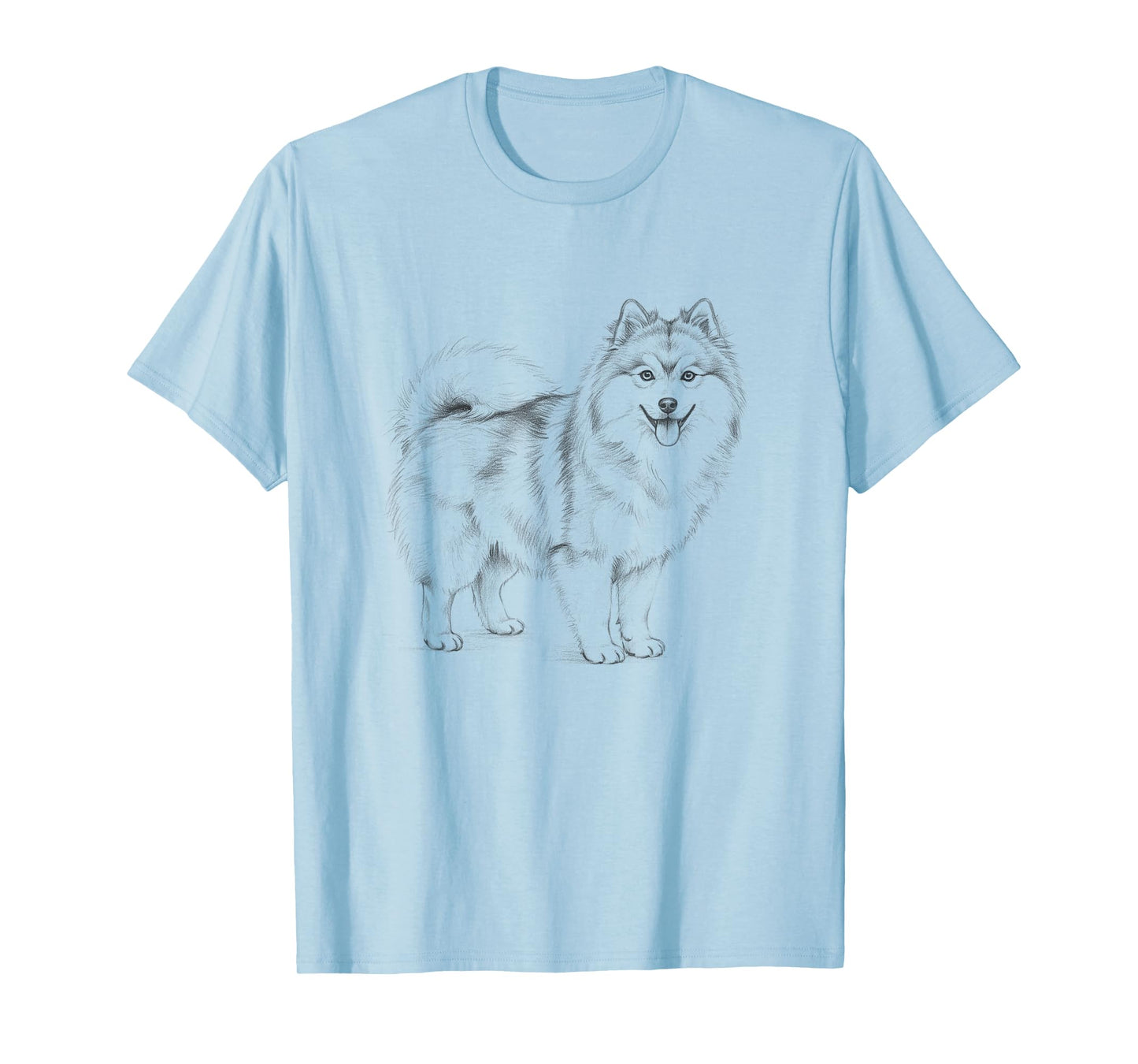 Vintage Pomsky Drawing Art Design T-Shirt
