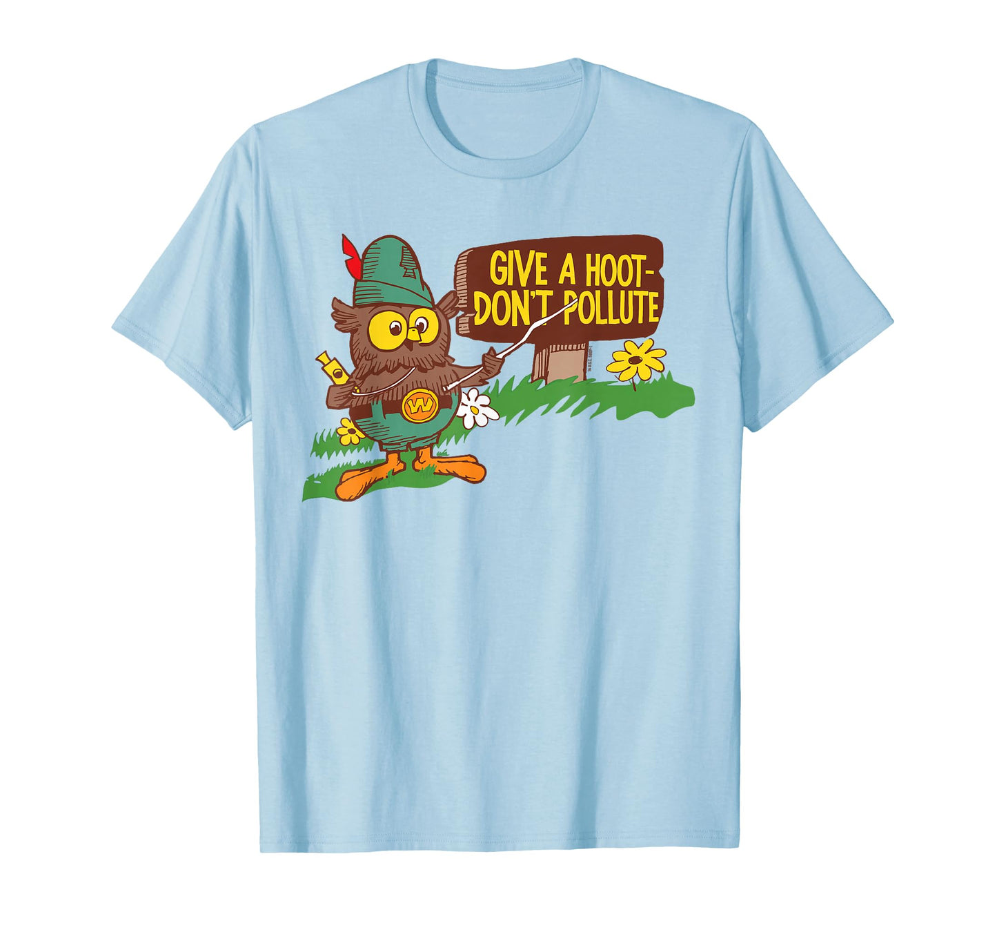 Give A Hoot - Don't Pollute Woodsy Owl Officially Licensed T-Shirt