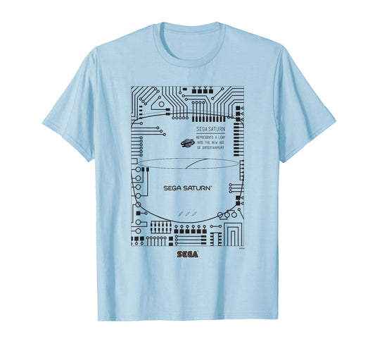 SEGA Saturn microchip video game T-Shirt
