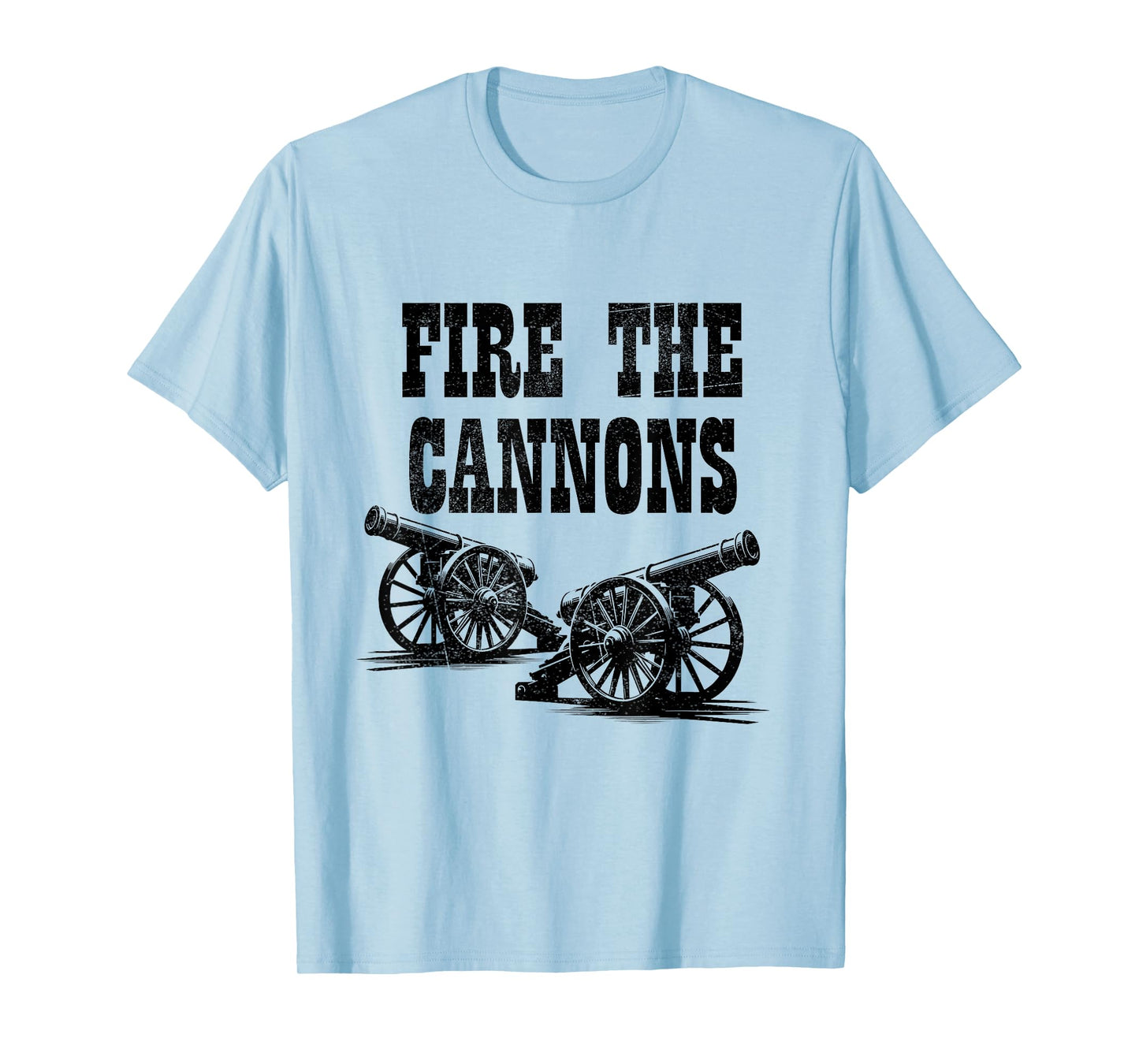 Fire The Cannons Cool Retro Vintage Double Cannon Classic T-Shirt