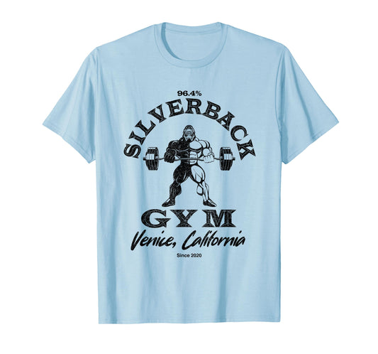 96.4% Silverback Gym Apparel Venice beach California, retro T-Shirt