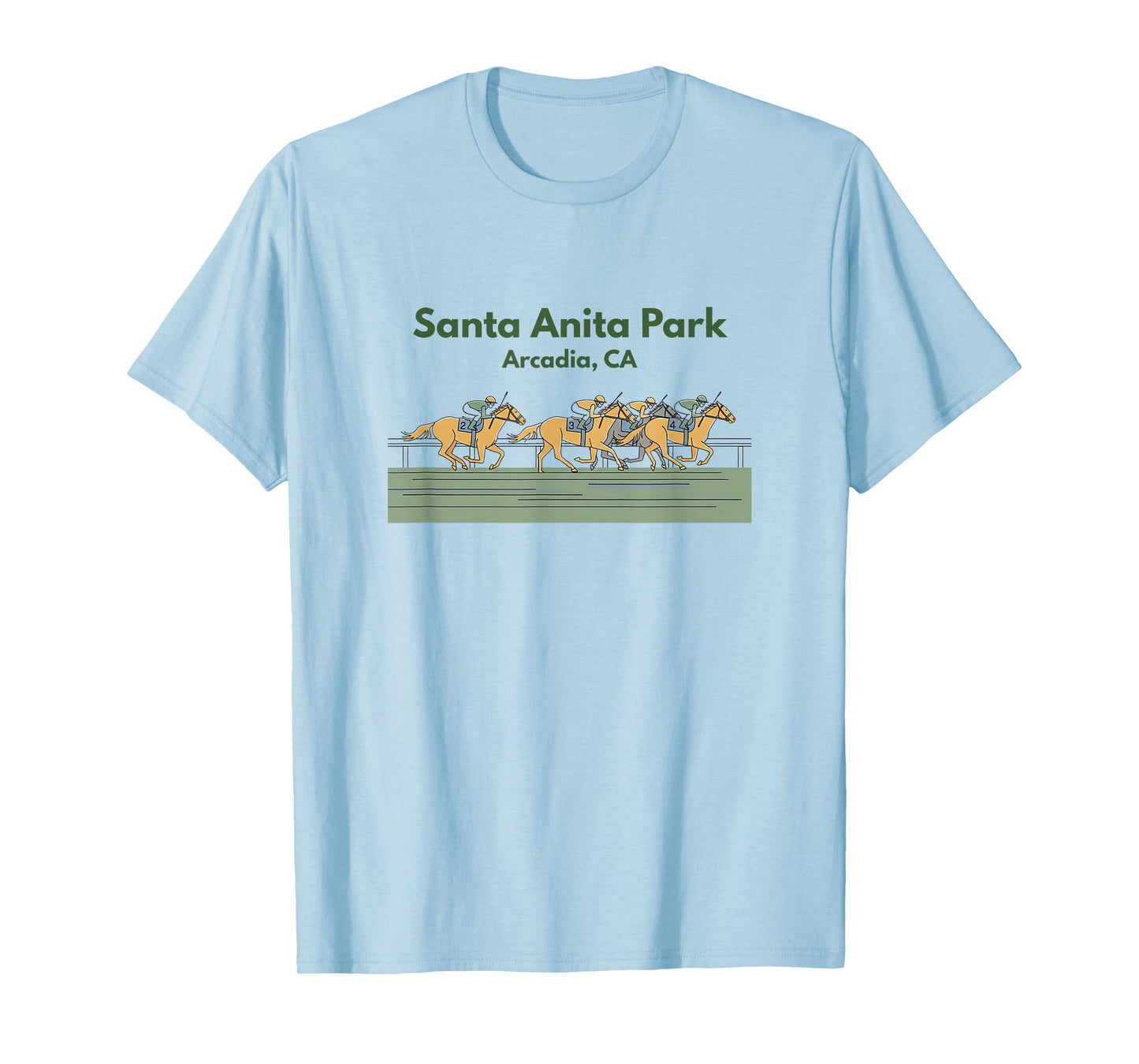 Santa Anita Park California Horse Racing Track Arcadia Race T-Shirt