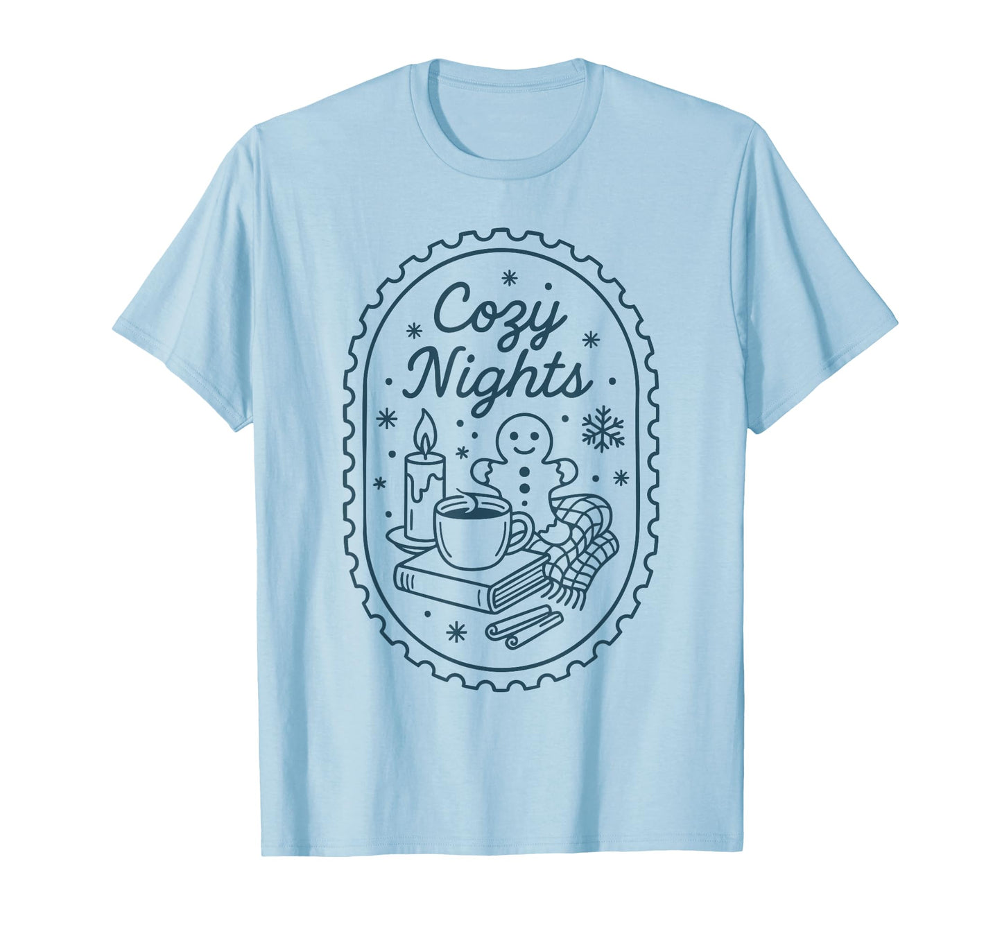 Cozy Night Season Christmas Vintage Retro Men Women Kid Xmas T-Shirt
