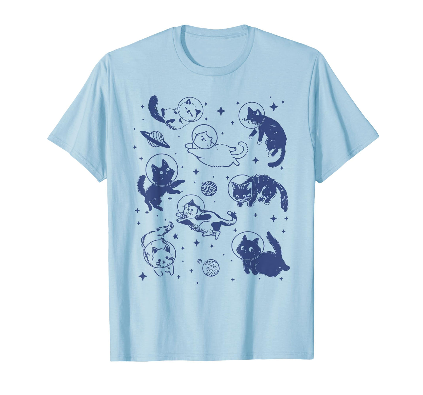 Vintage 90s Tattoo Retro Cats In Space T-Shirt