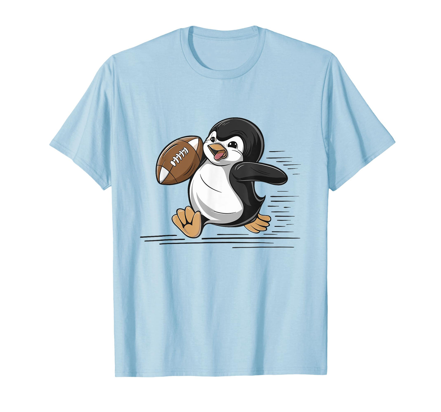 Penguin Playing Football Player Sports T-Shirt