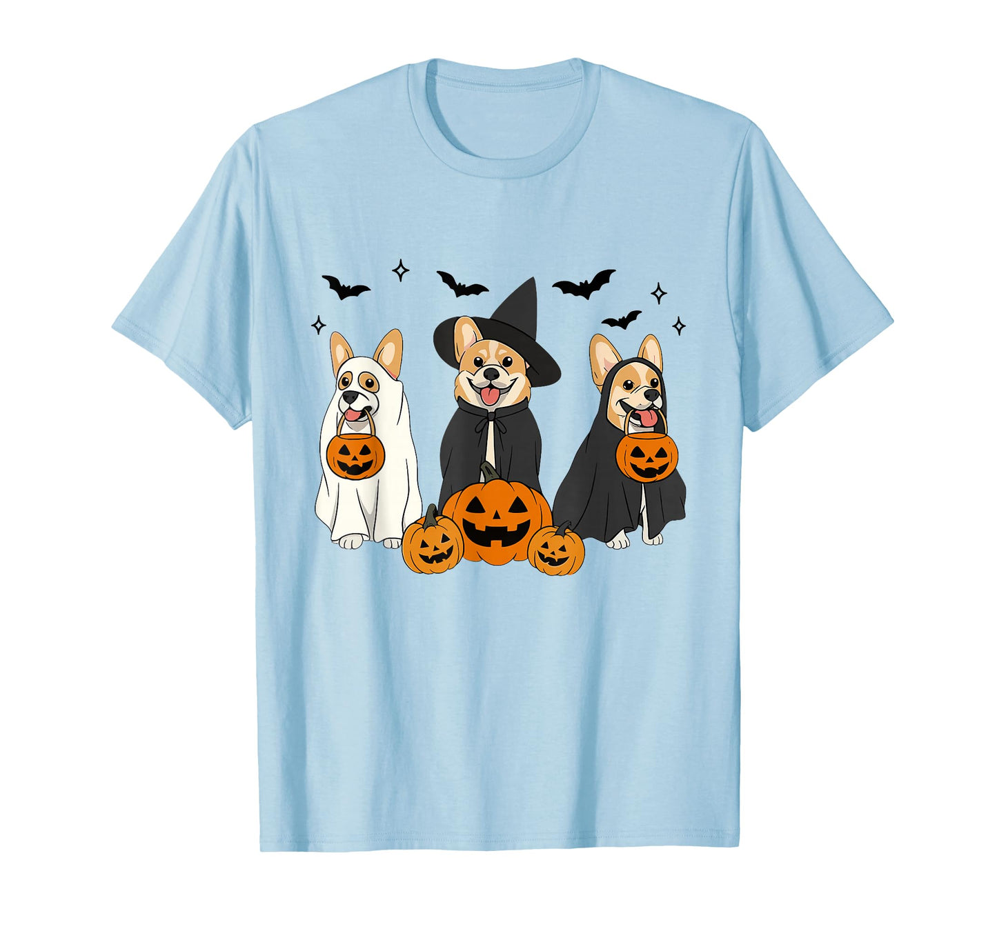 Witch Corgi Halloween Corgi Ghost Corgi Dog Mom Dog Lover T-Shirt